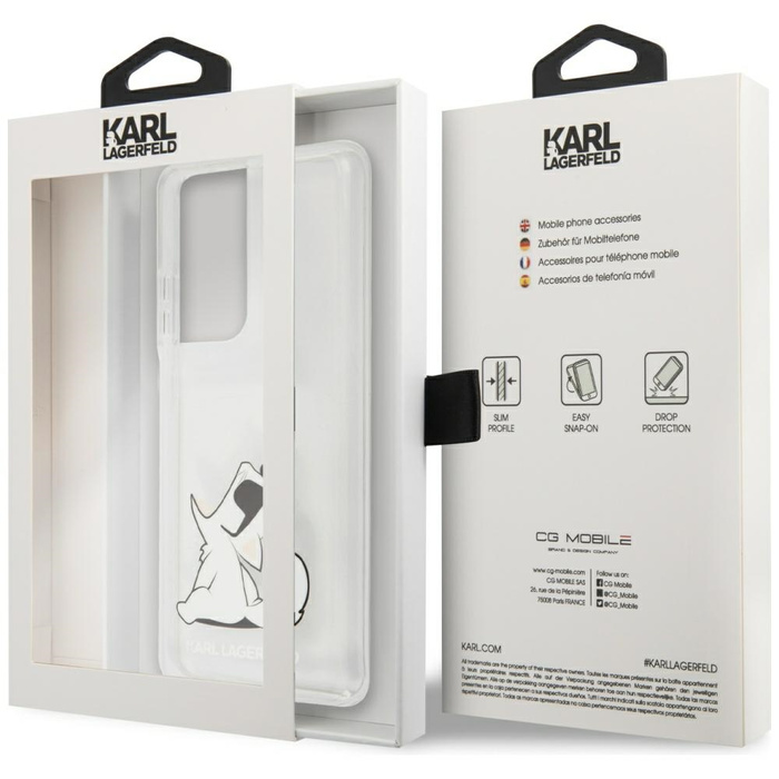 Cover KARL LAGERFELD Samsung Galaxy S21 Ultra Choupette Fun KLHCS21LCFNRC Clear Hardcase