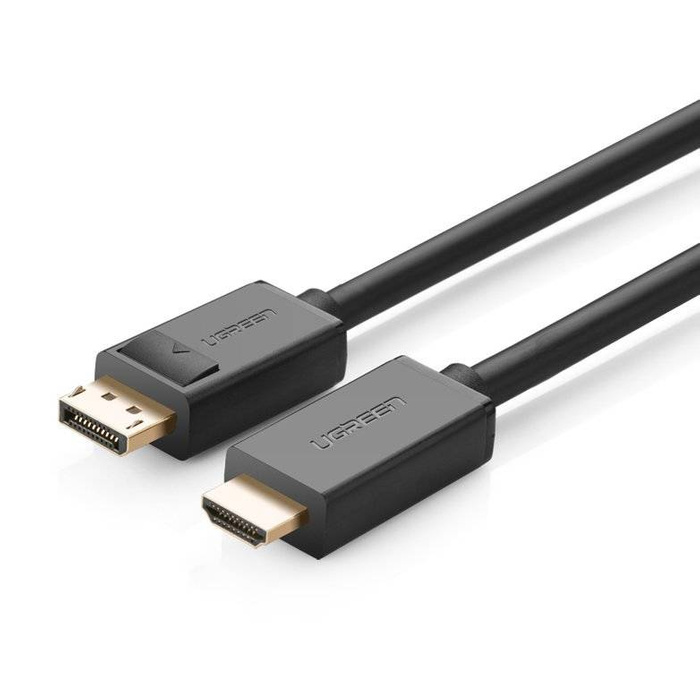 Ugreen Câble DisplayPort vers HDMI unidirectionnel 4K 30Hz 32 AWG 2m Noir (DP101 10202)