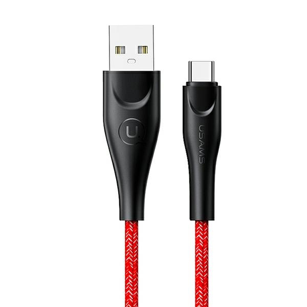 USAMS Kabel geflochtenes U41 USB-C Schnellladekabel 3m rot/rot SJ398USB02 (US-SJ398)