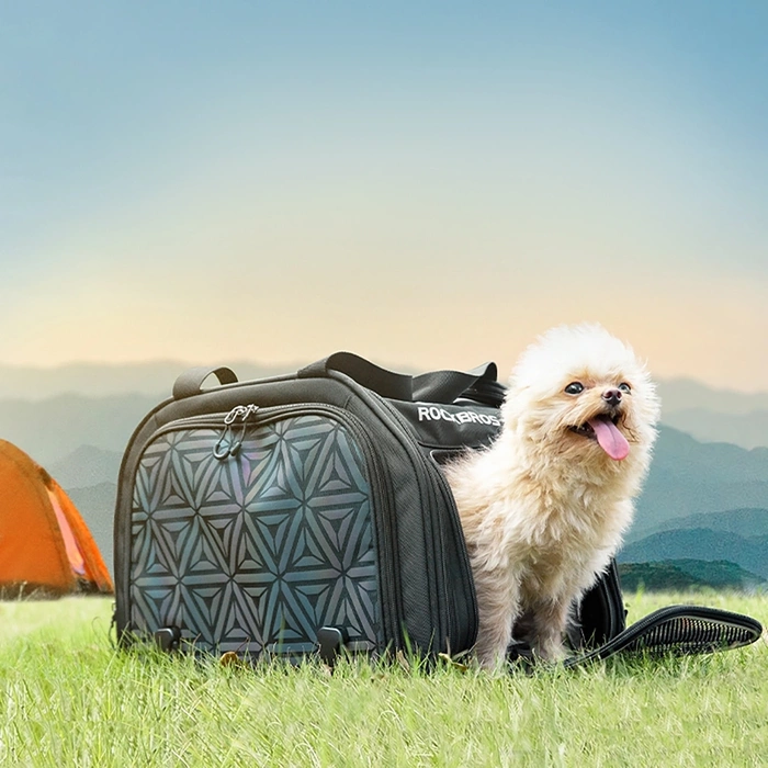 Rockbros 30140028001 Transport-Fahrradtasche für Katzen und Hunde – Schwarz