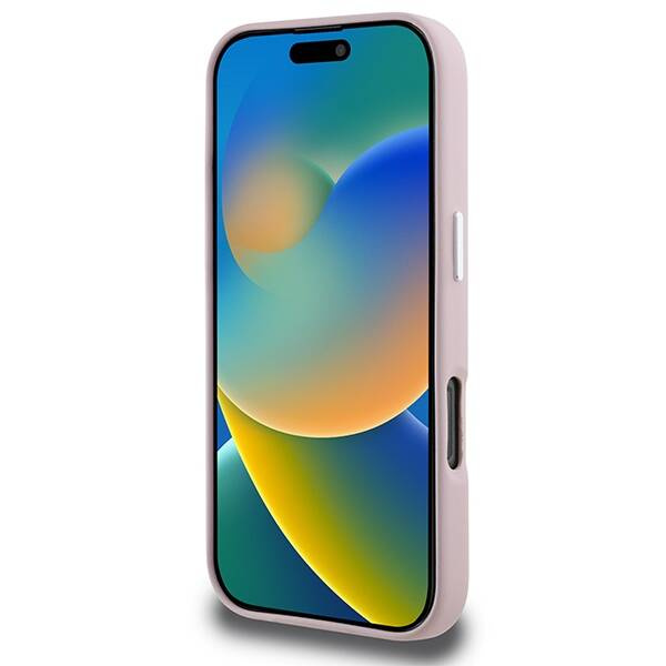 Etui Karl Lagerfeld iPhone 16 Pro 6.3" różowy/pink hardcase FW Metal Plate MagSafe