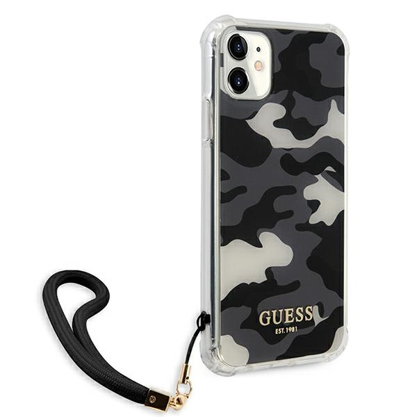 Cover GUESS Apple iPhone 11 Camo Collection Black Hardcase CASE
