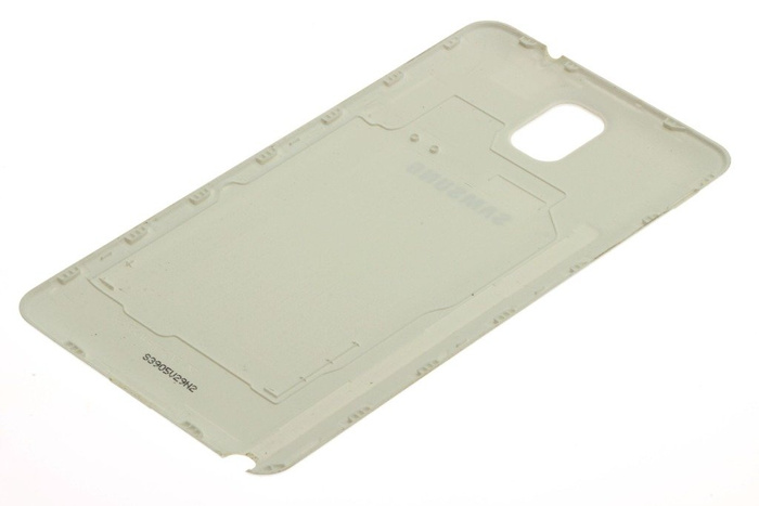 SAMSUNG Galaxy Note 3 Porte batterie en simili cuir véritable blanc Grade B