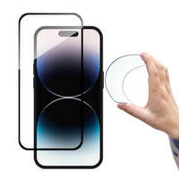 Wozinsky Full Cover Flexi Nano Glass verre trempé pour iPhone 14 Pro Max flexible avec un cadre noir