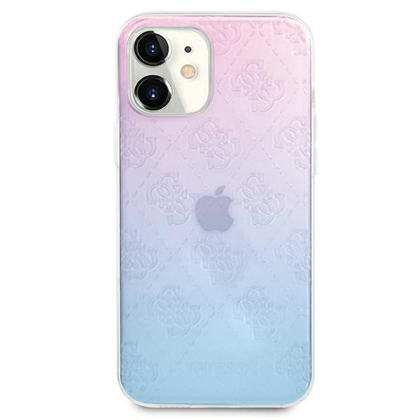 Case GUESS Apple iPhone 12 Mini 4G 3D Pattern Collection Blue Pink Hardcase