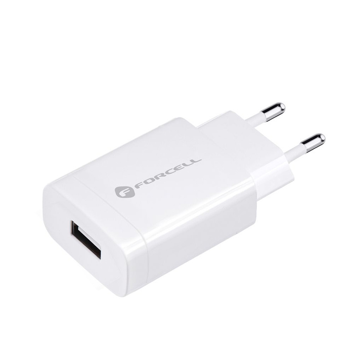 Ładowarka sieciowa do telefonu Forcell F-Energy USB A QC3.0 2,4A 18W TFK-TC-1099 biała