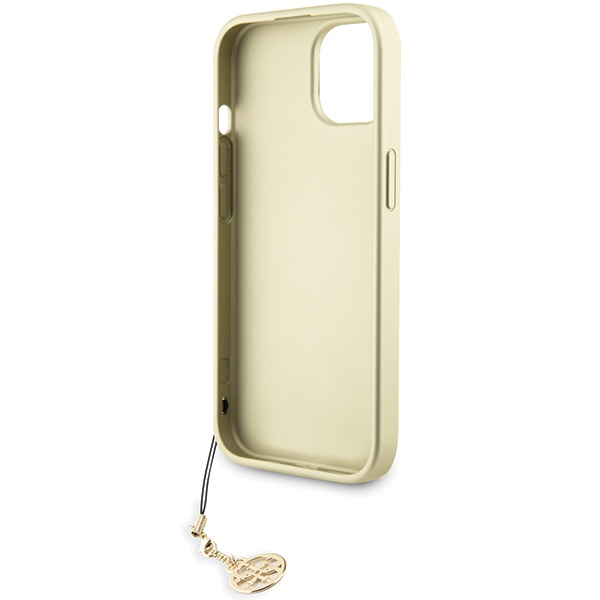 Guess GUHCP15SGF4GGR iPhone 15 6.1" grau/grau hartcase 4G Charms Kollektion