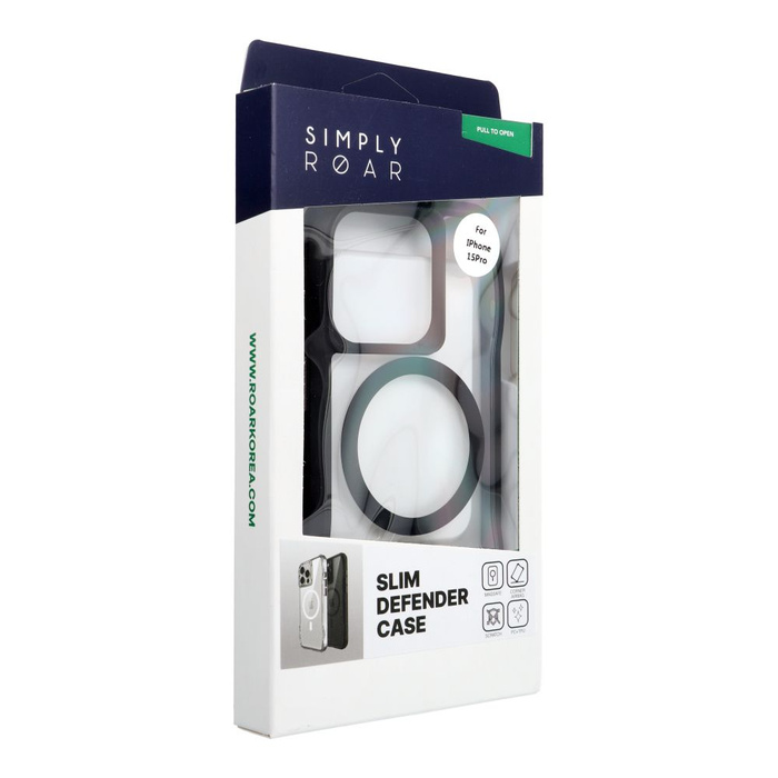 ROAR futerał SLIM DEFENDER kompatybilny z MagSafe do IPHONE 15 Pro czarny