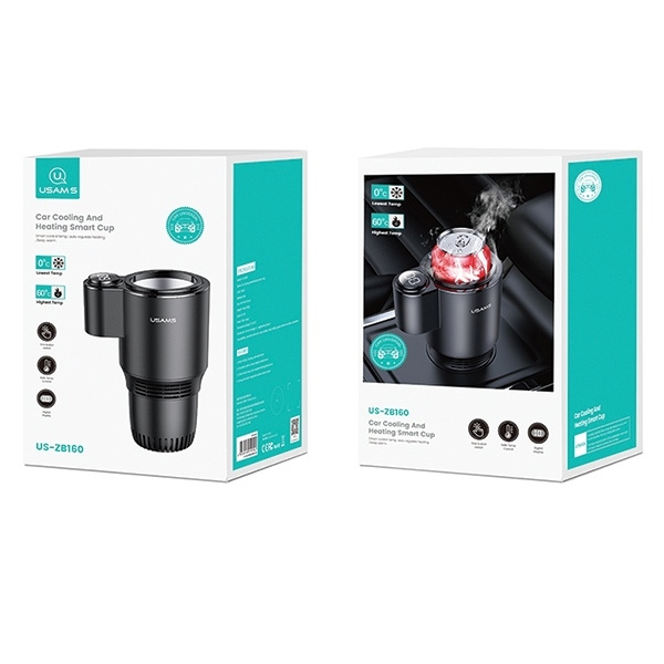 Chauffe-boissons USAMS pour voiture noir