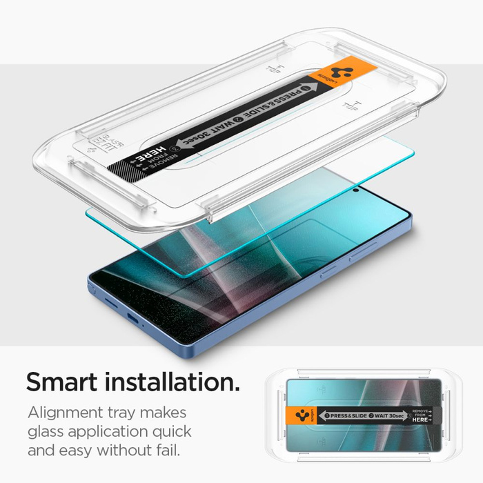 Tempered Glass Spigen GLAS.TR "EZ FIT" HD 2-PACK GALAXY S25 ULTRA CLEAR