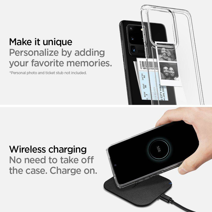 Pouzdro SPIGEN Ultra Hybrid S amsung Galaxy S20 Ultra Crystal Clear Case