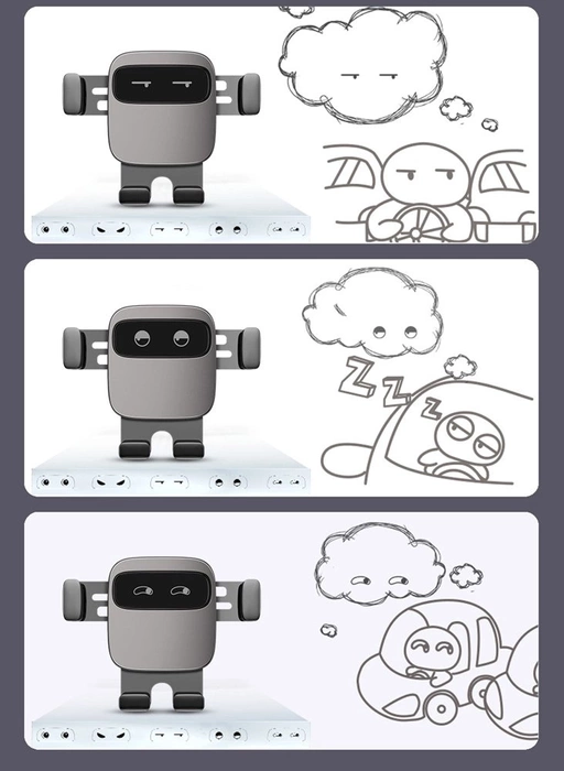 Supporto da auto a gravità Baseus Cube per la presa d&#39;aria della griglia di ventilazione per il telefono nero (SUYL-FK01)