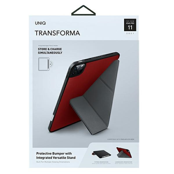 Uniq Transforma iPad Pro 11&quot; (2021) Antimicrobiano rojo/rojo coral