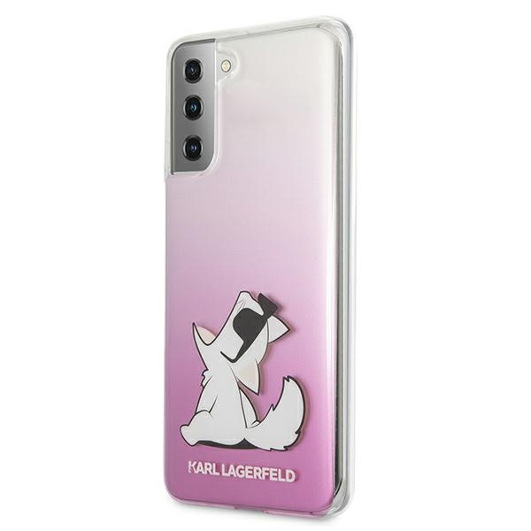 Case KARL LAGERFELD Samsung Galaxy S21 Plus Choupette Fun KLHCS21MCFNRCPI Pink Hardcase