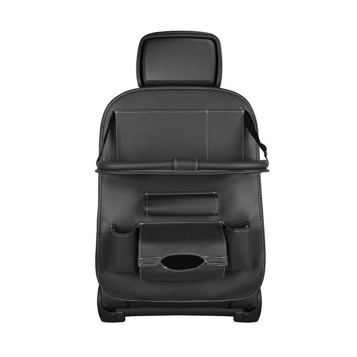 Organisateur de voiture pour le siège étagère pliable mini table de voiture noir