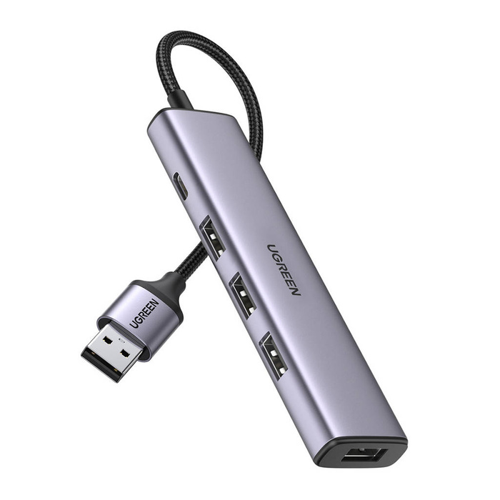 Ugreen CM473 USB 3.0 to 4*USB 3.0 Hub Grey