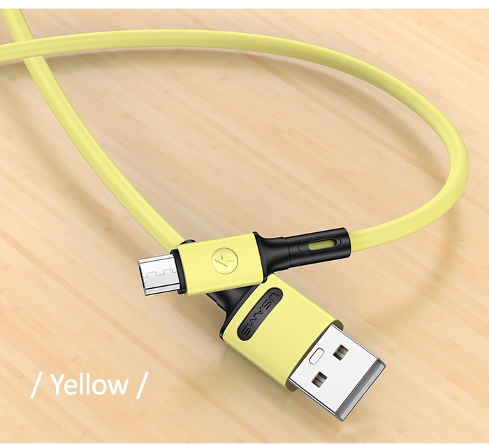 Cavo USAMS MicroUSB Fast Charge 1m Giallo