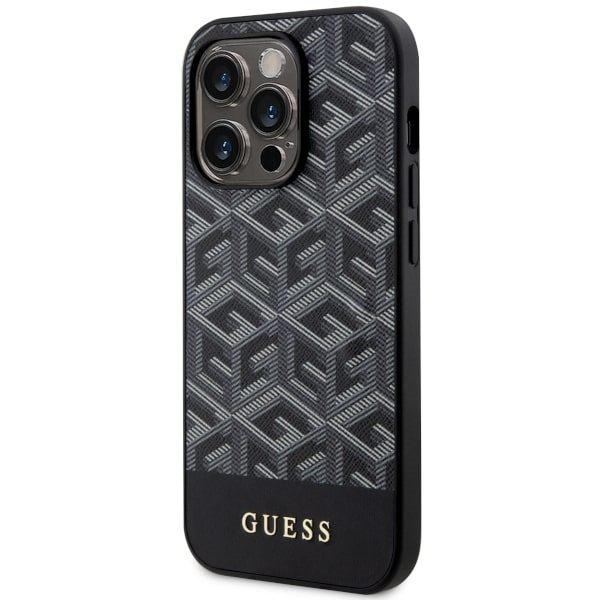Coque Guess GUHMP14LHGCFSEK iPhone 14 Pro 6.1" noir/noircase GCube Stripes MagSafe Case