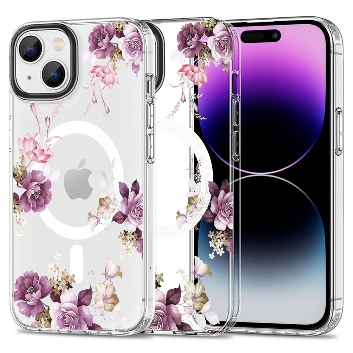 Cover Tech-protect Magmood MagSafe iPhone 15 Plus Spring Floral Case