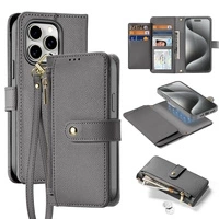 Dux Ducis Lawa Leather Case for iPhone 15 Pro - Gray