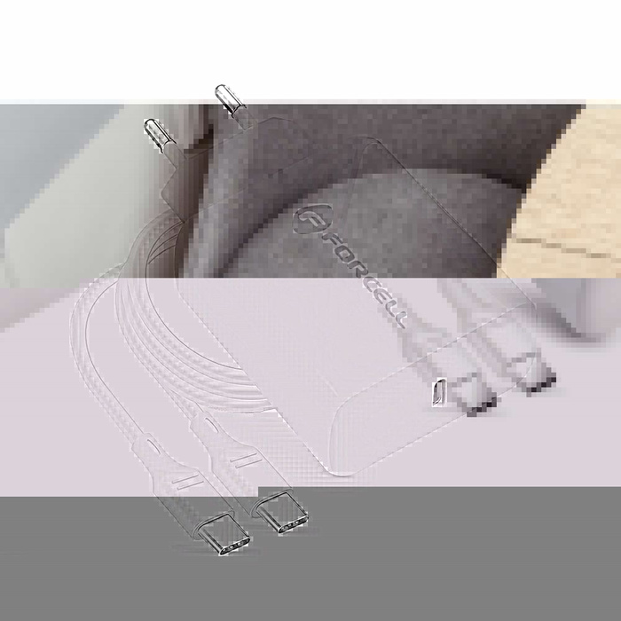 Ładowarka sieciowa do telefonu Forcell F-Energy USB C QC4.0 PD 3A 25W + kabel USB C do USB C TFK-TC-25WPD biała