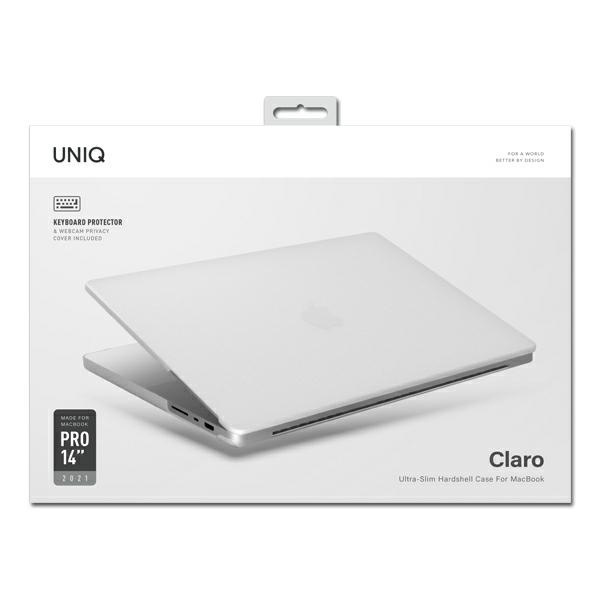 Custodia Uniq Claro MacBook Pro 14&quot; (2021) trasparente / tortora opaco chiaro