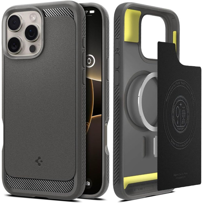 Case Spigen Rugged Armor Mag MagSafe IPhone 16 PRO GREY