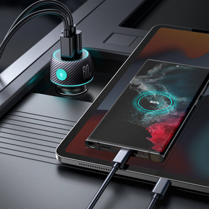 Nabíječka do auta 60W USB-C USB-A Joyroom JR-CCN01 | Černá