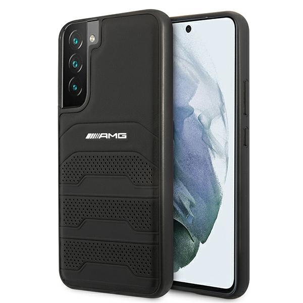 AMG AMHCS22MGSEBK S22+ S906 schwarz/schwarz hartcase Leder Debossed Lines