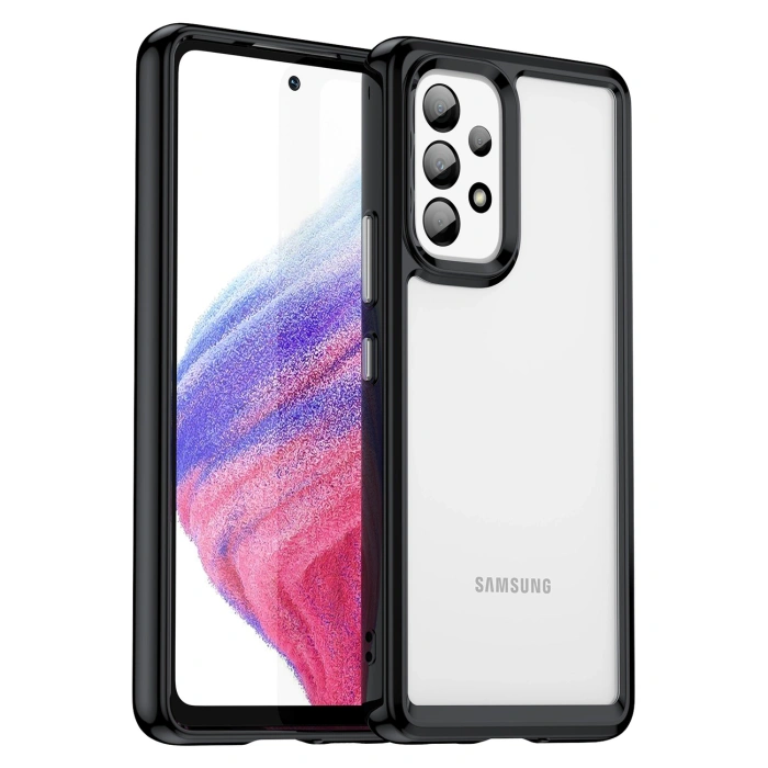 Outer Space Case etui Samsung Galaxy A53 5G pokrowiec z elastyczną ramką czarne