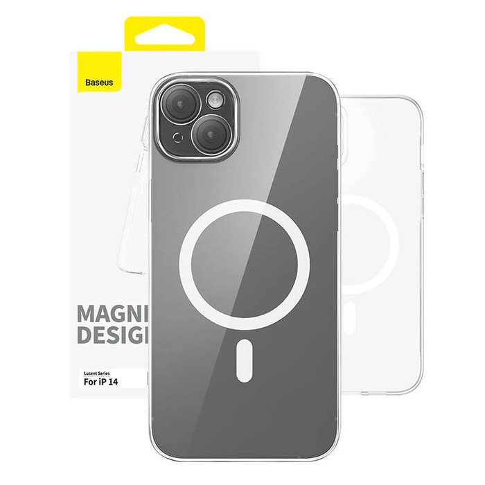 Magnetic Phone Case for iP 14 Baseus OS-Lucent Series (Clear)