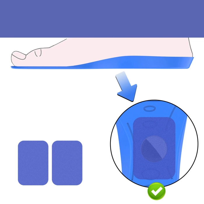 Schuheinlagen - Schutzhülle für AirTag (175mm-190mm) - blau