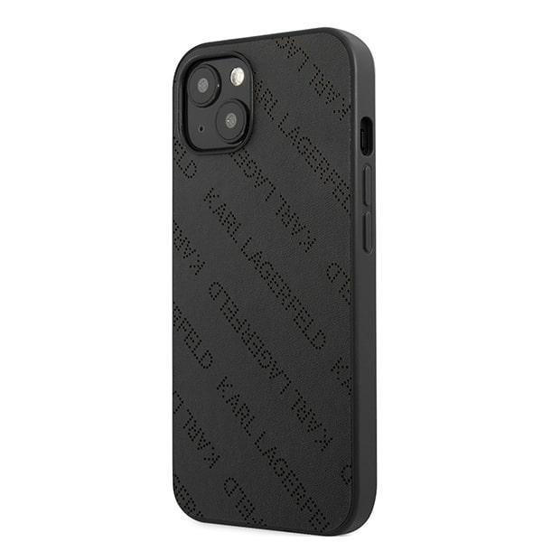 Case KARL LAGERFELD Apple iPhone 13 Mini Perforated Allover Black Hardcase