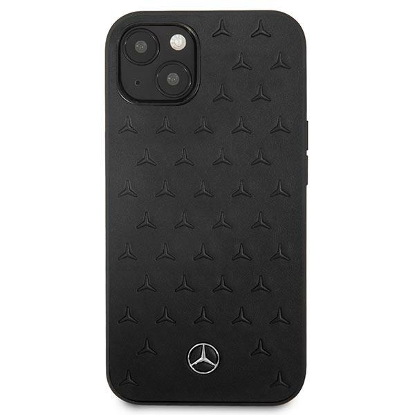  MERCEDES   13 Mini estuche de cuero con diseño de estrellas negro
