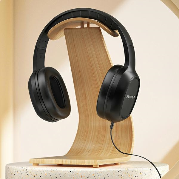 Casque AWEI GM-6 jack 3,5 mm noir / noir