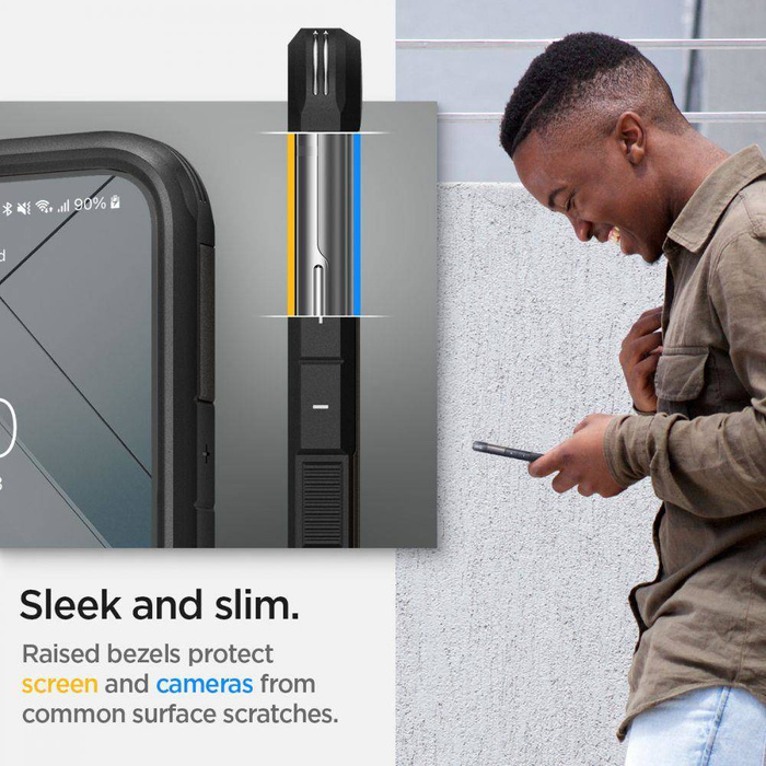 Pouzdro SPIGEN Galaxy S22 Tough Armor Gunmetal Case