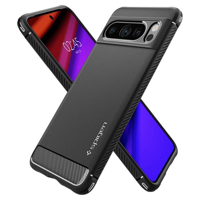 Telefontok Spigen Rugged Armor Google Pixel 8 Pro MATTE Fekete Case