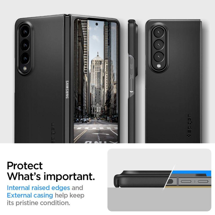 Cover Spigen AIRSKIN GALAXY Z FOLD 4 NERO