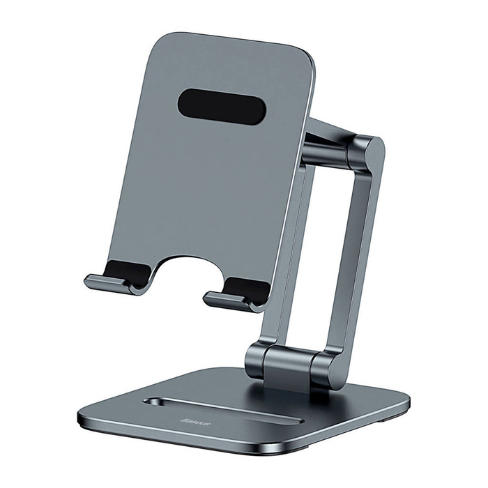 Baseus Supporto pieghevole da tavolo/supporto in metallo per smartphone grigio (LUSZ000013)