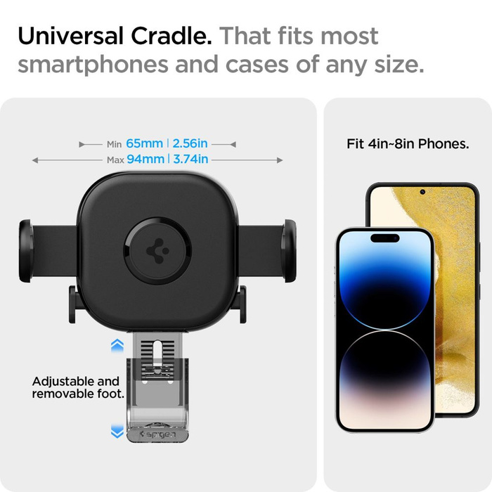 Halterung Spigen Uts12 Onetap Universal Vent Autohalterung Schwarz