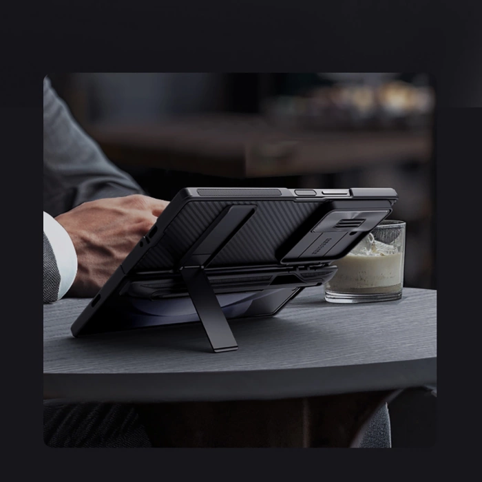 Etui Nillkin CamShield Fold Case na Samsung Galaxy Z Fold 6 5G z uchwytem na rysik - czarny