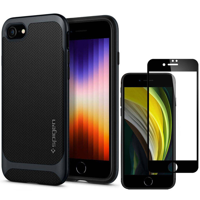 SPIGEN iPhone 7/8/SE 2020 Neo Hybrid Metall Schiefer Grau Hülle