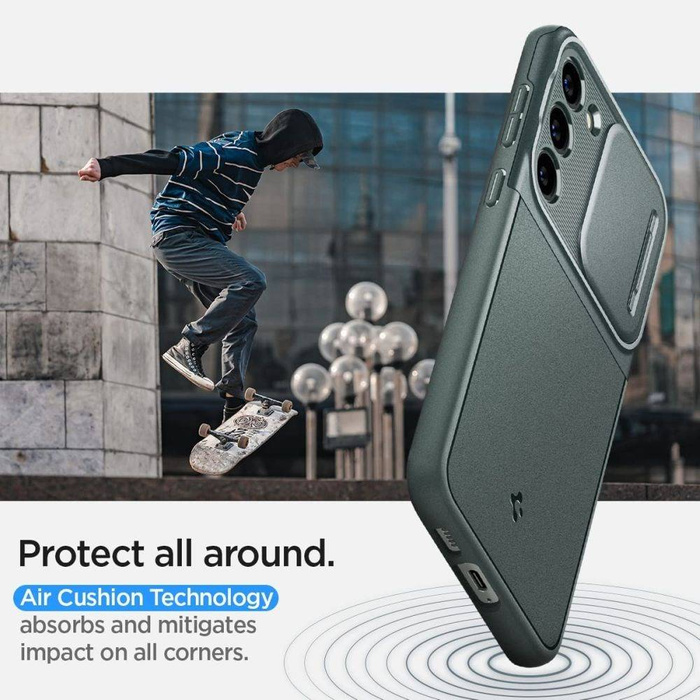Cover Spigen Optik Armor Galaxy S23 Verde Abisso Case