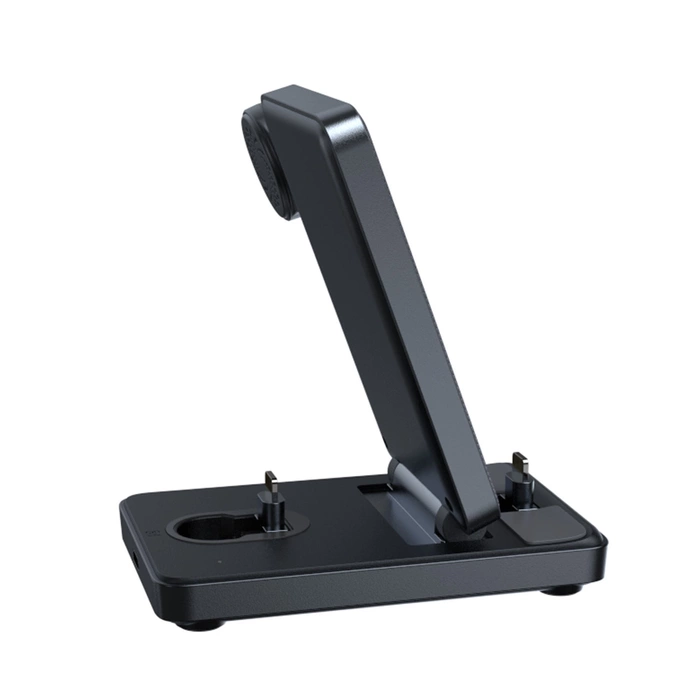 Joyroom JR-WQS02 iPhone AirPods Apple Watch 4v1 nabíjecí stanice skládací – černá