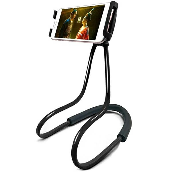 Držák kolem krku "Lazy" černá/černá