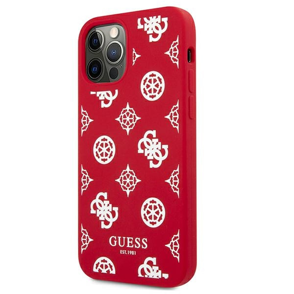Guess GUHCP12LLSPEWRE iPhone Case iPhone 12 Pro Max 6.7 "red / red hard case Peony Collection Case