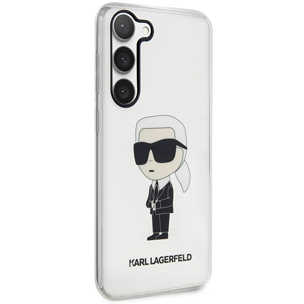 Cover Karl Lagerfeld KLHCS23MHNIKTCT S23 Plus S916 trasparente rigidocase Ikonik Karl Lagerfeld Case
