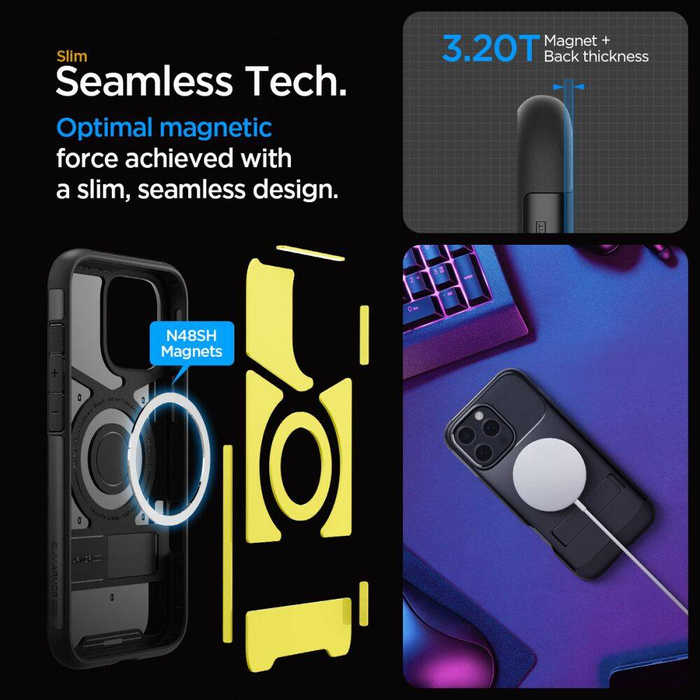 Spigen Slim Armor Mag MagSafe IPhone 16 PRO MAX NOIR