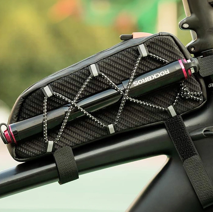 Rockbros 039BK bicycle frame bag 1 l with braid - black