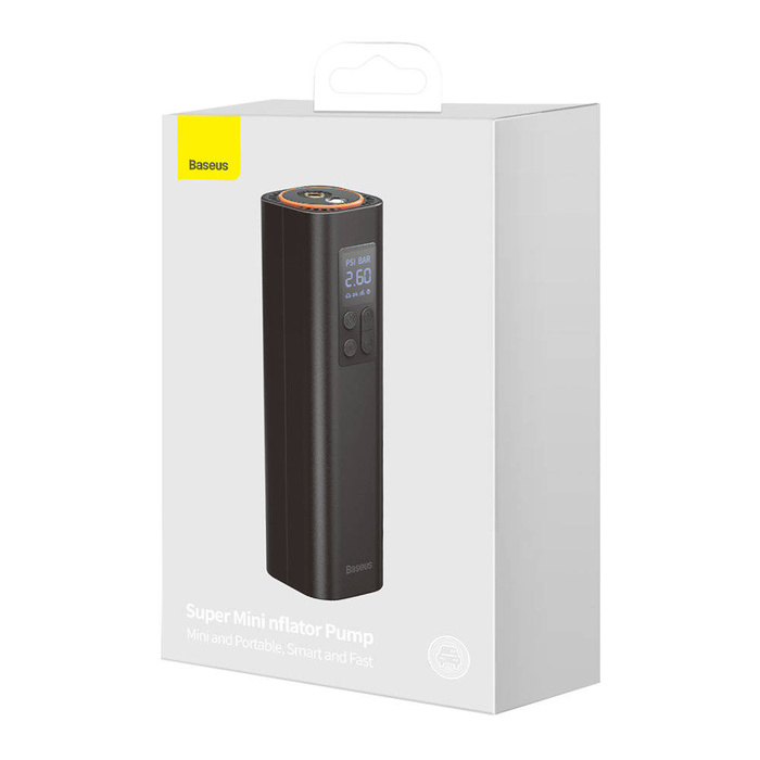 Baseus Mini Auto Kompressor Luftpumpe für Zigarettenanzünder schwarz (CRCQ000001)